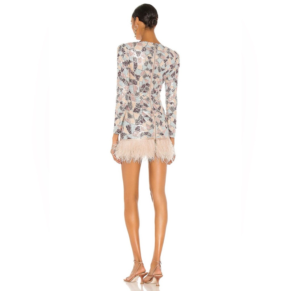 BRONX AND BANCO - ENIGMA BLANC MINI DRESS - BEIGE & MULTI - Picture 4 of 10